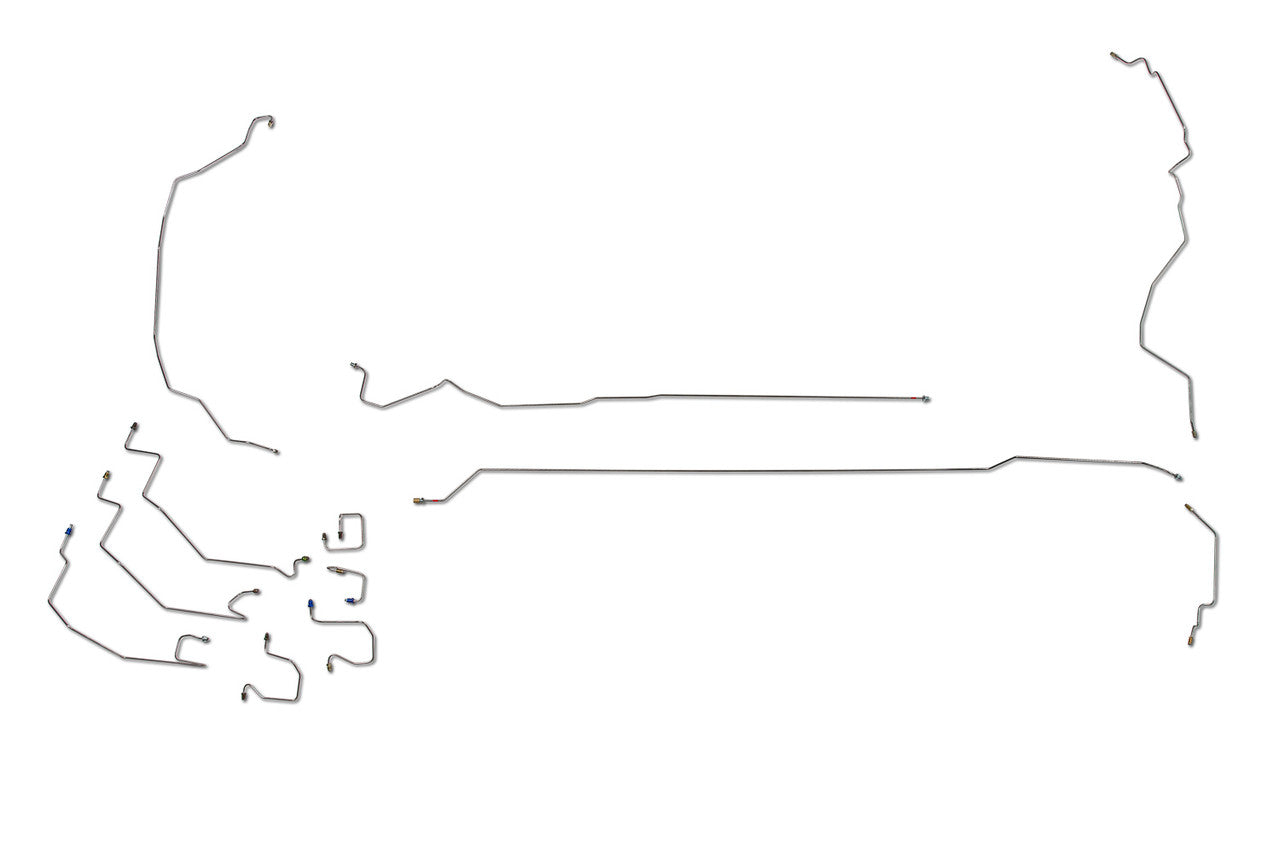 Dodge Ram Brake Line Set 2001 2500 4WD Club Cab 8ft Bed 5.2L BLD-147-SS2D Stainless Steel