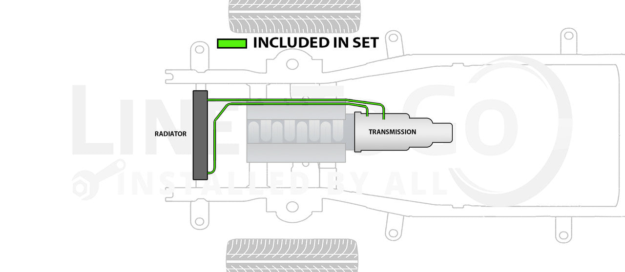 GMC Envoy Transmission Line Set 2003 4.2L TCL-101-3B