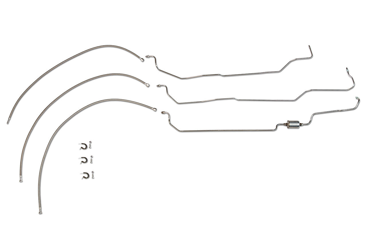 Chevy Silverado Fuel Line Set 2002 1500 Exc. HD, Ext Cab 4.8L Non Flex Fuel SS888-G1C Stainless Steel