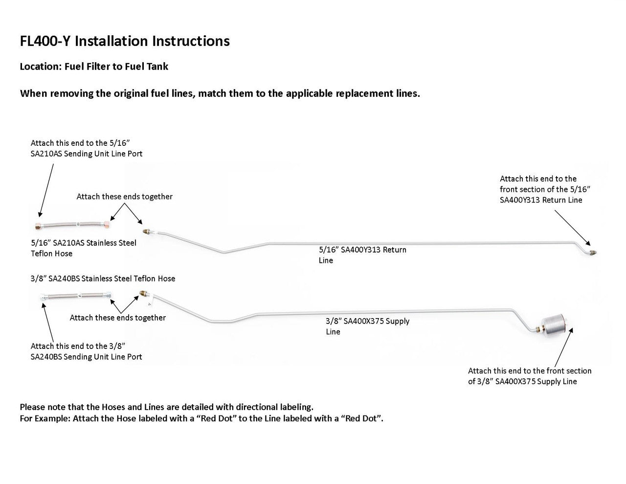 Chevy Truck Rear Fuel Line Set 1991 Ext Cab 8ft Bed 4WD 5.7L Gas FL400-Y1K