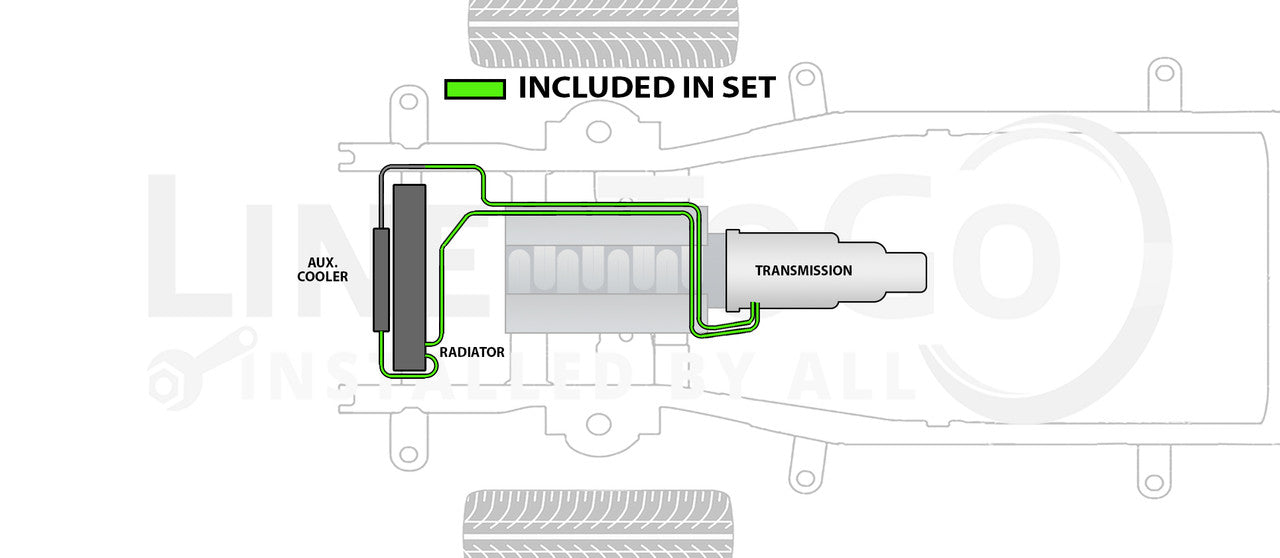 Chevy Silverado 1500 Transmission Line Set 2014 6.2L TCL-171-SS1B Stainless Steel