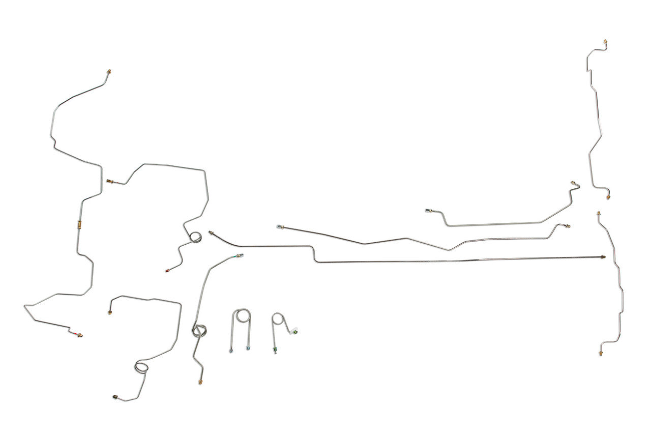 Chevy Truck Brake Line Set 1997 K1500 4WD Ext Cab 8ft Bed 5.7L BLC-173-SS1J Stainless Steel