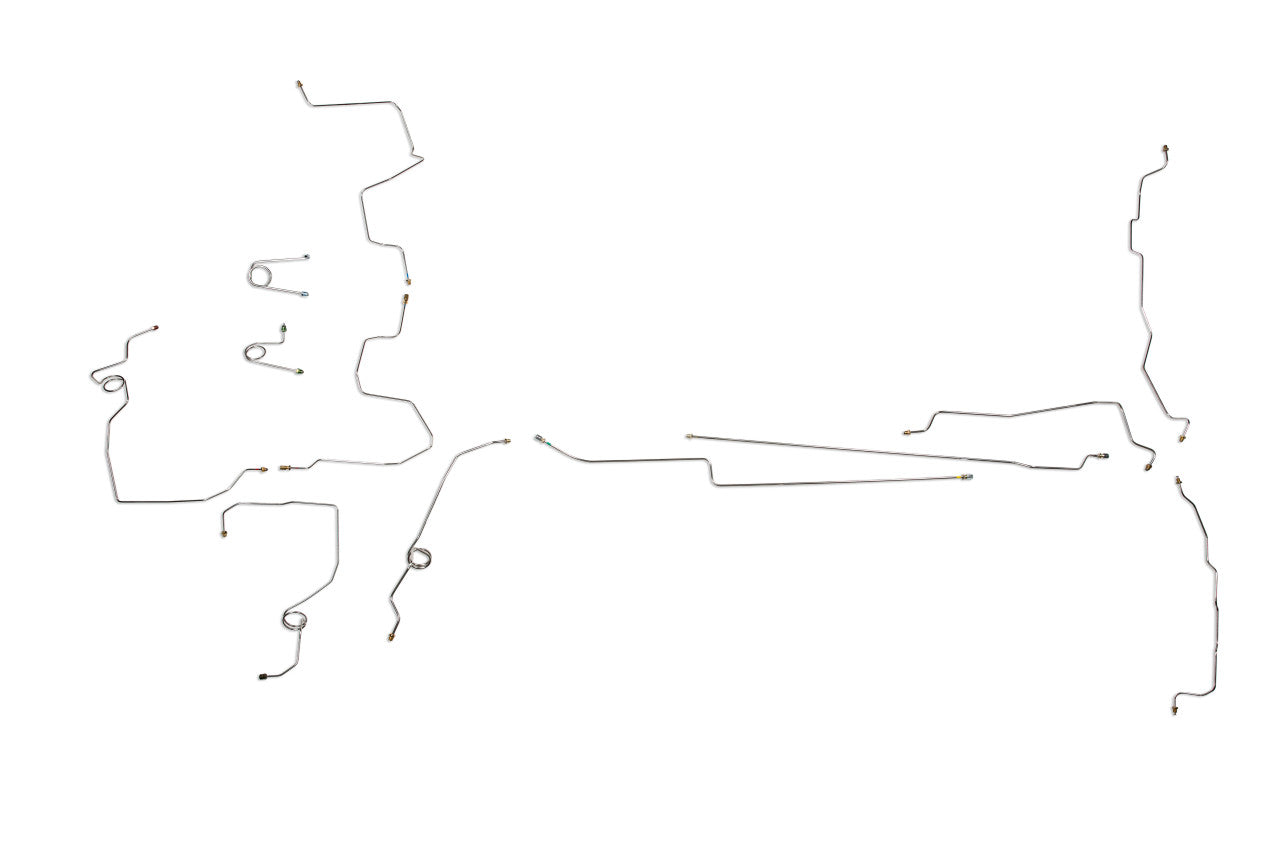 Chevy Truck Brake Line Set 1998 K1500 Reg Cab 6.5ft Bed 5.7L BLC-172-SS1L Stainless Steel