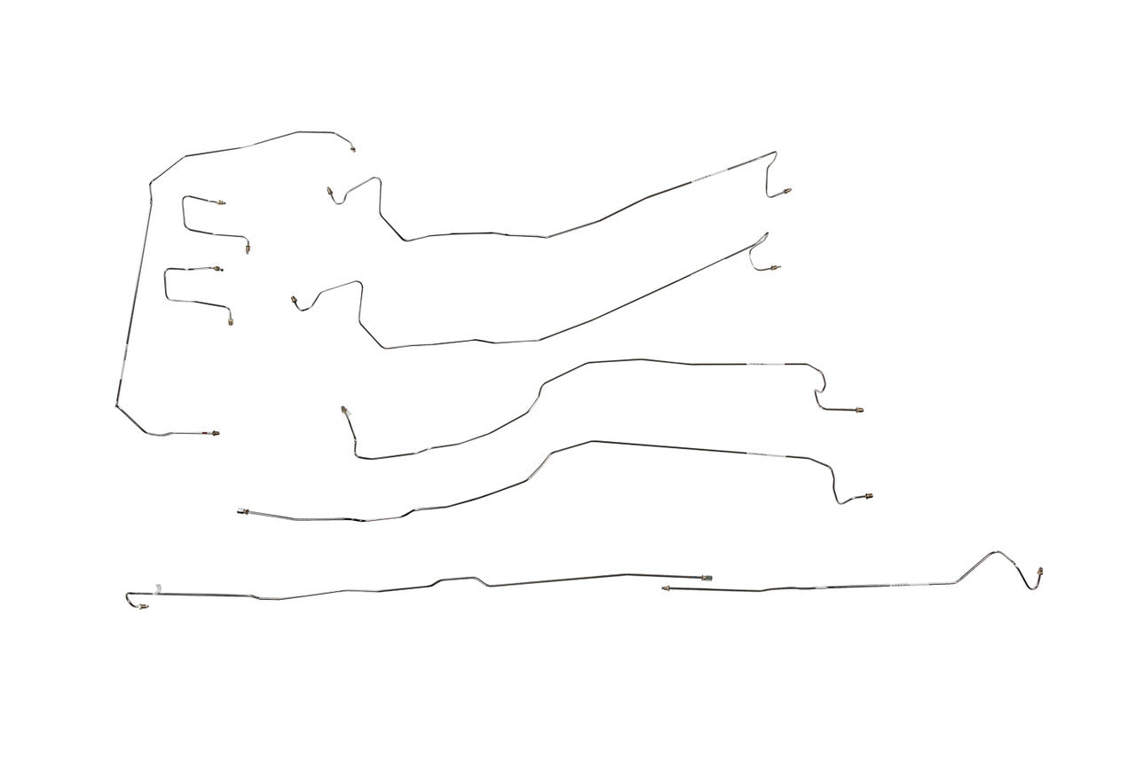 Chevy Silverado Brake Line Set 2004 1500 4WD Reg Cab 8ft Bed 4.8L BLC-143-SS1F Stainless Steel