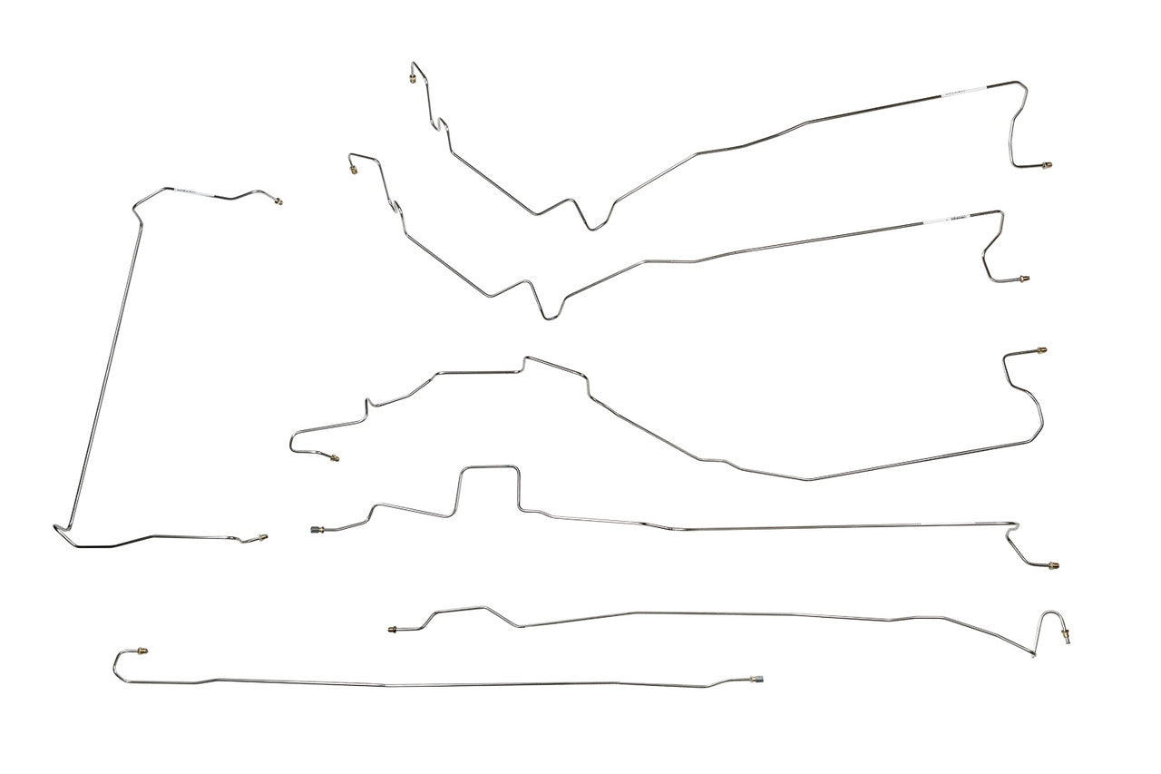 GMC Sierra Brake Line Set 1999 2500 2WD Ext Cab 6.5ft Bed 5.3L BLC-157-SS2E Stainless Steel